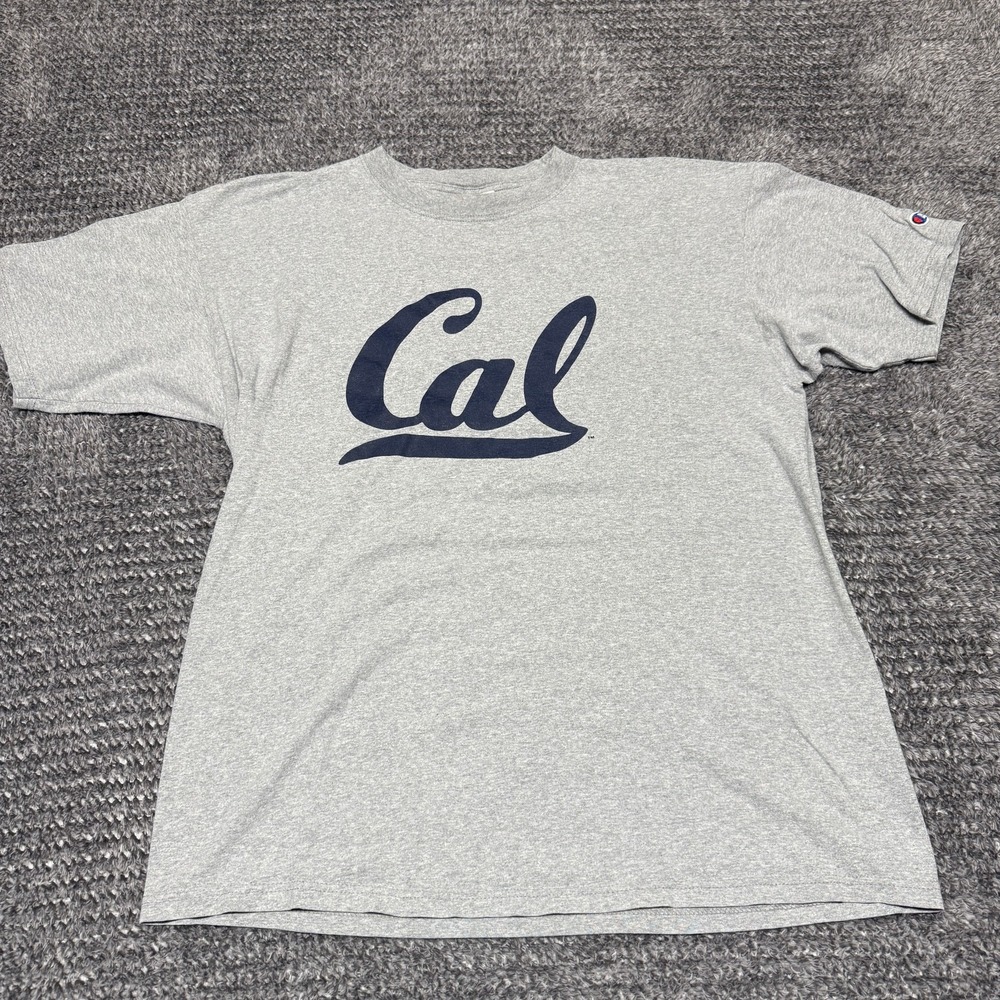 Champion Mens T Shirt XL Gray Cal California University Graphic Cotton